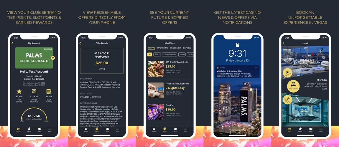 Palms Casino Resort Application - app store preview