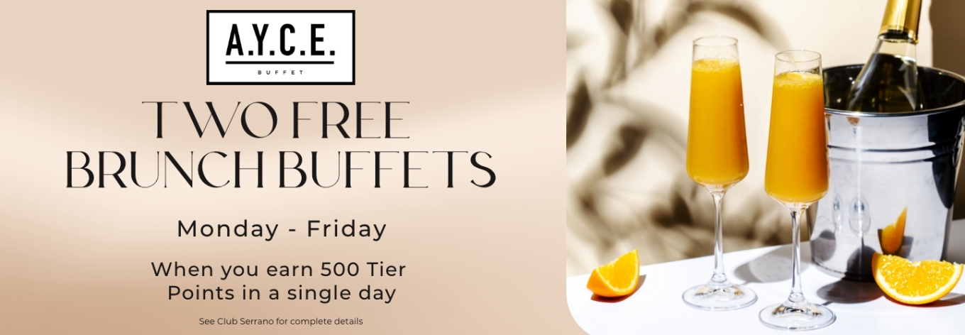 Two Free Brunch Buffets