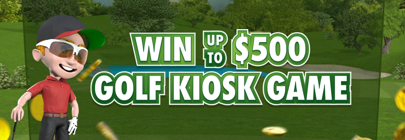 Win Up To $500 Golf Kiosk Game