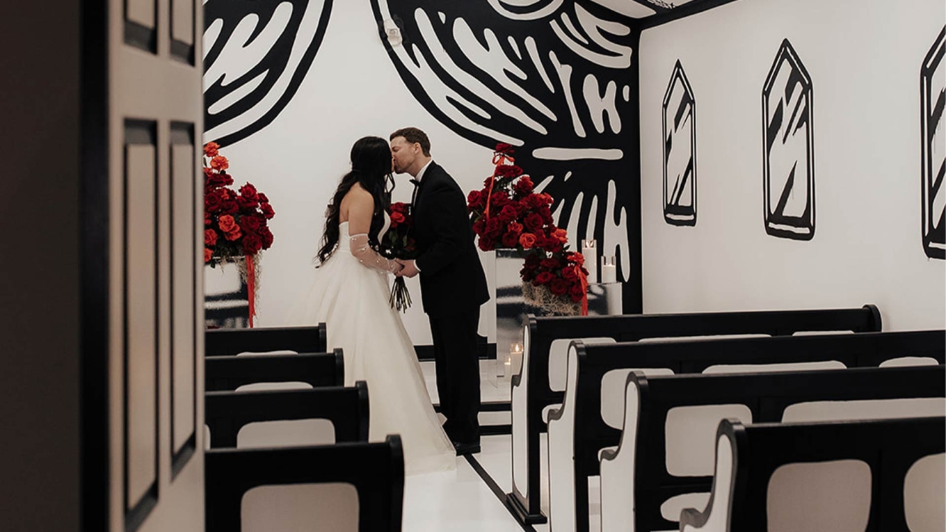 Couple Getting Married At The Chapel