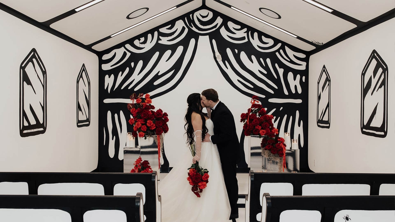 Couple Getting Married At The Chapel